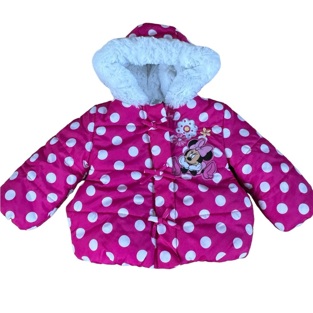 DISNEY Baby Girls Minnie Puffer
Winter Jacket Size 12 - 18 Months